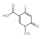 4-Chloro-1-methyl-6-oxo-1,6-dihydropyridine-3-carboxylic acid结构式