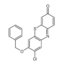 8-chloro-7-phenylmethoxyphenothiazin-3-one结构式