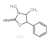 3,4-dimethyl-5-phenyl-oxazolidin-2-imine结构式