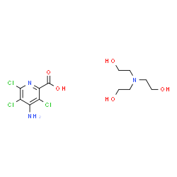 2-Pyridinecarboxylic acid, 4-amino-3,5,6-trichloro-, compd. with 2,2,2-nitrilotrisethanol (1:1) picture