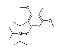 (3,5-dimethoxy-4-methylphenoxy)-tri(propan-2-yl)silane结构式