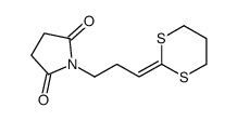 1-[3-(1,3-dithian-2-ylidene)propyl]pyrrolidine-2,5-dione结构式