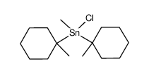 methylbis(1-methylcyclohexyl)tin chloride结构式