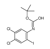 4,5-二氯-2-碘苯基氨基甲酸叔丁酯结构式