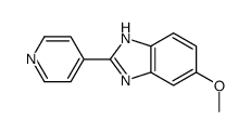 5-METHOXY-2-(PYRIDIN-4-YL)-1H-BENZO[D]IMIDAZOLE结构式