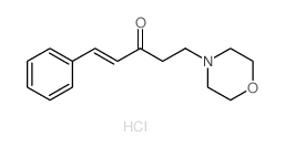 (E)-5-morpholin-4-yl-1-phenyl-pent-1-en-3-one hydrochloride结构式