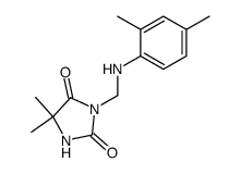 3-(2,4-dimethyl-anilinomethyl)-5,5-dimethyl-imidazolidine-2,4-dione结构式
