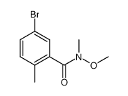 5-bromo-N-methoxy-N,2-dimethylbenzamide Structure