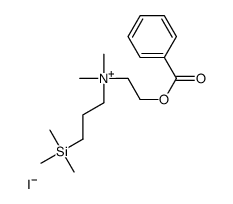 1-Propanaminium, N-(2-(benzoyloxy)ethyl)-N,N-dimethyl-3-(trimethylsily l)-, iodide结构式