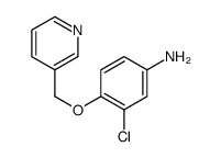 3-Chloro-4-(3-pyridinylmethoxy)aniline结构式