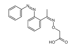 2-[1-(2-phenyldiazenylphenyl)ethylideneamino]oxyacetic acid结构式
