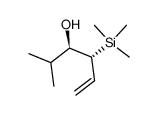 erythro-3-(trimethylsilyl)-4-hydroxy-5-methyl-1-hexene Structure