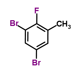 3,5-Dibromo-2-fluorotoluene structure