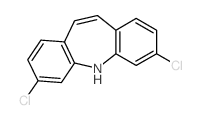2,9-dichloro-11H-benzo[b][1]benzazepine Structure