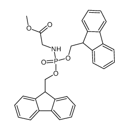 N-bis(9-uorenylmethyl)phosphorylglycine methyl ester结构式