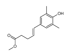 methyl 5-(4-hydroxy-3,5-dimethylphenyl)pent-4-enoate结构式