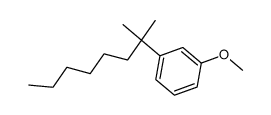 1-(1,1-dimethylheptyl)-3-methoxybenzene结构式