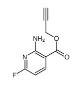 3-Pyridinecarboxylicacid,2-amino-6-fluoro-,2-propynylester(9CI) structure