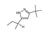 3(5)-(1,1-dimethylethyl)-5(3)-((S)-1-methylpropyl)-pyrazole Structure