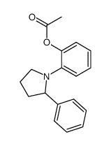 o-(2-phenyl-1-pyrrolidinyl)phenol acetate结构式