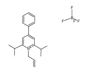 1-Allyl-2,6-diisopropyl-4-phenylpyridinium tetrafluoroborate Structure