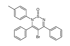 4-bromo-3,5-diphenyl-2-(p-tolyl)-1,2,6-thiadiazine S-oxide Structure