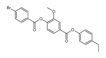 (4-ethylphenyl) 4-(4-bromobenzoyl)oxy-3-methoxybenzoate Structure
