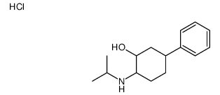 5-phenyl-2-(propan-2-ylamino)cyclohexan-1-ol,hydrochloride Structure