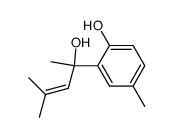 2-(2-hydroxy-4-methylpent-3-en-2-yl)-4-methylphenol结构式
