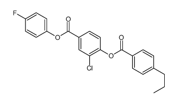 (4-fluorophenyl) 3-chloro-4-(4-propylbenzoyl)oxybenzoate Structure