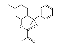 [5-methyl-2-(2-phenylpropan-2-yl)cyclohexyl] 2-oxopropanoate Structure