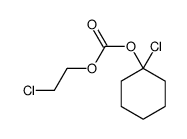 (1-chlorocyclohexyl) 2-chloroethyl carbonate结构式