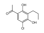 1-(5-chloro-2,4-dihydroxy-3-propylphenyl)ethanone结构式
