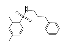 2,4,6-trimethyl-N-(3-phenylpropyl)benzenesulfonamide Structure