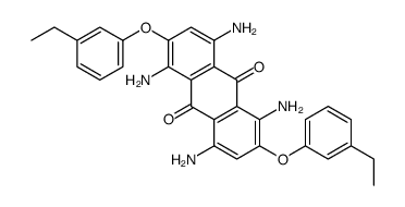 1,4,5,8-tetraamino-2,6-bis(3-ethylphenoxy)anthracene-9,10-dione Structure