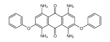 1,4,5,8-tetraamino-2,7-diphenoxyanthracene-9,10-dione Structure