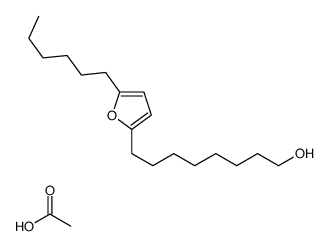 acetic acid,8-(5-hexylfuran-2-yl)octan-1-ol结构式