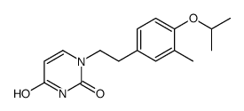 1-[2-(3-methyl-4-propan-2-yloxyphenyl)ethyl]pyrimidine-2,4-dione Structure