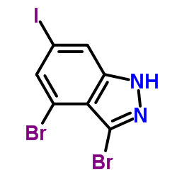 3,4-Dibromo-6-iodo-1H-indazole picture