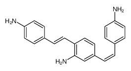 2,5-bis[2-(4-aminophenyl)ethenyl]aniline结构式
