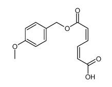 (2Z,4E)-6-[(4-methoxyphenyl)methoxy]-6-oxohexa-2,4-dienoic acid结构式