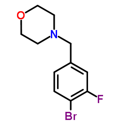 4-(4-Bromo-3-fluorobenzyl)morpholine Structure