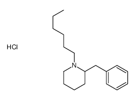 2-benzyl-1-hexylpiperidine,hydrochloride Structure
