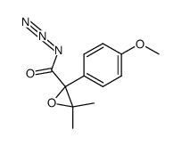 2-(4-methoxyphenyl)-3,3-dimethyloxirane-2-carbonyl azide结构式