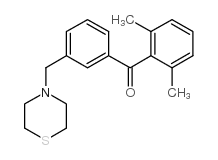 2,6-DIMETHYL-3'-THIOMORPHOLINOMETHYL BENZOPHENONE Structure