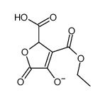 3-ethoxycarbonyl-4-hydroxy-5-oxo-2H-furan-2-carboxylate结构式