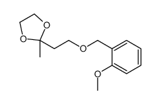 2-[2-[(2-methoxyphenyl)methoxy]ethyl]-2-methyl-1,3-dioxolane结构式