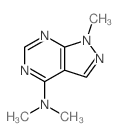 1H-Pyrazolo[3,4-d]pyrimidine, 4-(dimethylamino)-1-methyl- Structure