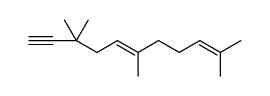 5,9-Undecadien-1-yne, 3,3,6,10-tetramethyl-, (E) Structure