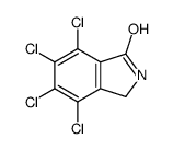 4,5,6,7-tetrachloro-2,3-dihydroisoindol-1-one结构式